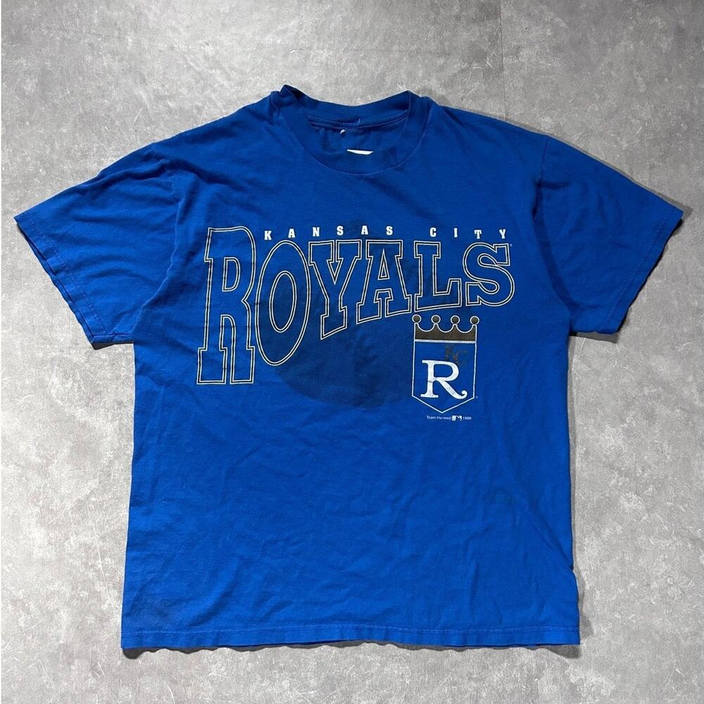 90s Vintage Kansas City Royals Blue T Shirt -L